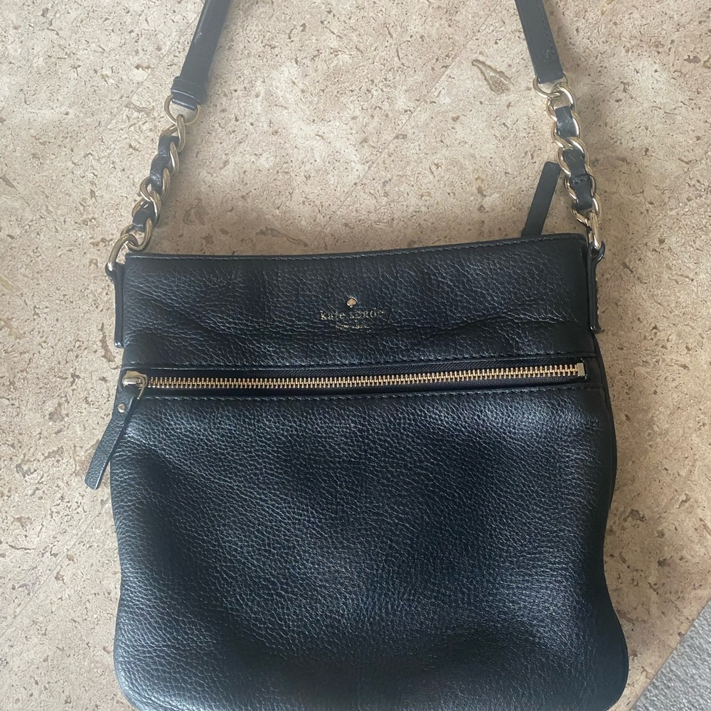 Kate Spade NY Cobble Hill Ellen Cross-Body Handbag, BLK Leather-Great like NEW - Picture 9 of 12